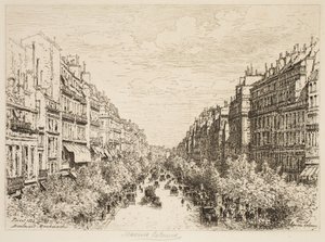 Boulevard Montmartre, Paris von Maxime Lalanne