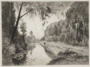 Kanal bei Pont Sainte-Maxence, ca. 1878