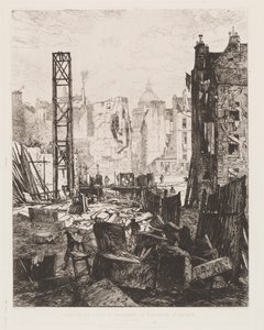 Abriss für die Eröffnung des Boulevard St. Germain, 1862 von Maxime Lalanne