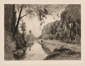 Der Kanal bei Pont-Saint-Maxence von Maxime Lalanne