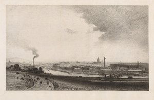 Paris im Jahr 1867, Blick vom Trocadero, 1867