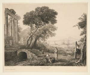 Italienische Landschaft von Maxime Lalanne