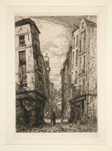 Rue des Marmousets (Alt-Paris) von Maxime Lalanne