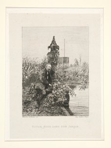 Victor Hugo in seinem Garten, pl. 12 aus der Suite Bei Victor Hugo