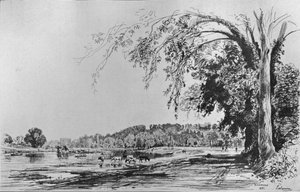 Blick auf Richmond von der Themse, 1871