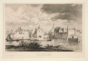 Vue de la ville de Delft (Ansicht der Stadt Delft) von Maxime Lalanne
