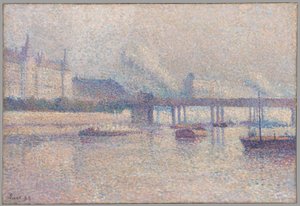 Die Ufer der Seine in Paris von Maximilien Luce