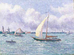 Die Maas bei Dordrecht von Maximilien Luce