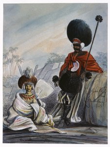Indigenes Paar der Marquesas-Inseln