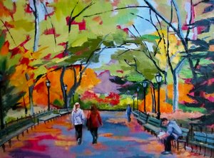 Farbenfroher Herbstpark von Maxine Shore
