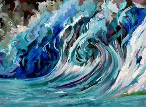 Brechende Ozeanwelle von Maxine Shore