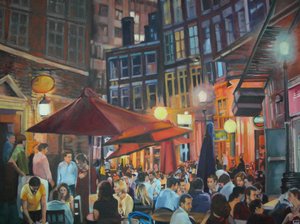Lebendige Stadt bei Nacht von Maxine Shore