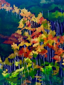 Lebendiger Herbstwald von Maxine Shore