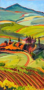 Lebendige toskanische Landschaft