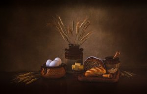 Goldene Ernte Stillleben