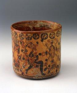 Zylindervase, ca. 650-850 von Mayan Mayan