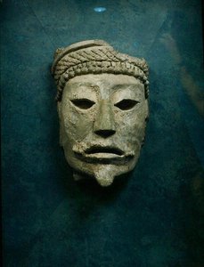 Totenmaske, Comalcalco, Tabasco, Mexiko von Mayan Mayan