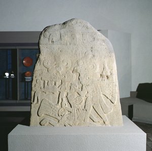 Stele 21 aus Izapa, Chiapas, Mexiko, Frühklassische Periode (300-600 n. Chr.) von Mayan Mayan
