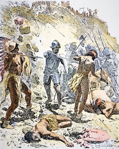 Der Pueblo-Indianer-Aufstand von 1680 von Maynard Dixon
