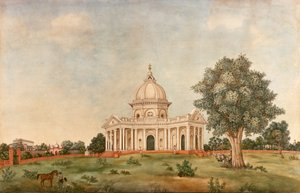 Außenansicht der St. James Kirche, Delhi, ca. 1836