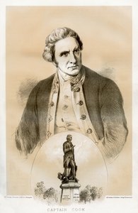 Kapitän James Cook, britischer Marineoffizier und Entdecker des 18. Jahrhunderts, 1879