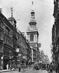 Der Turm der Bow Church, London, 1926-1927 von McLeish
