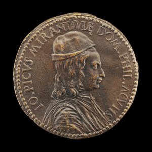 Giovanni Pico della Mirandola, 1463-1494, Philosoph und Dichter von Medallist T.R.