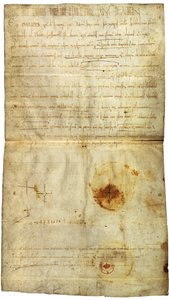 Diplom von Philipp I. zugunsten der Abtei von St. Crépin in Soissons, mit Unterschrift von Anna von Kiew, Königin von Frankreich