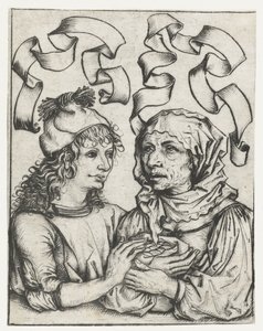 Junger Mann und alte Frau