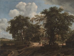 Ein Cottage im Wald, ca. 1662 von Meindert Hobbema