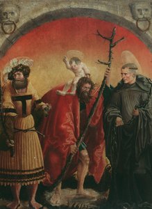 Hll. Achatius, Christophorus und Leonhard von Meister der Crispinuslegende