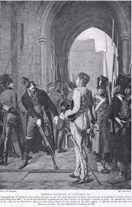 General Daumesnil in Vincennes, 1815, Illustration aus 
