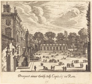 Kapitolin, Rom von Melchior Küsel after Johann Wilhelm Baur