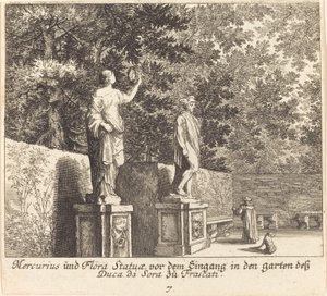 Statuen von Merkur und Flora, Gärten von Dukedi Sora, Frascati