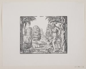 Johannes der Täufer in der Wüste von Melchior Lorck