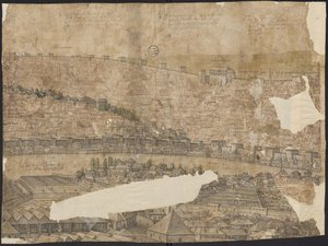 Ansicht von Konstantinopel, Blatt 16, Melchior Lorck, 1559 von Melchior Lorck
