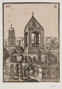 Türkische Gräber von Melchior Lorck