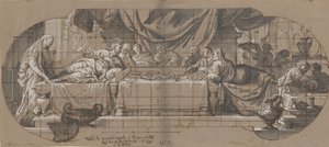 Fest im Haus von Simon, 1699 oder früher