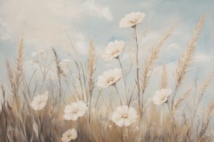 Gelassene Feldblumen von Melloi Art Prints