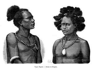 Papua-Typen, 19. Jahrhundert