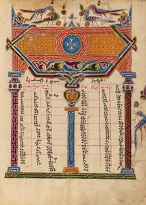 Kanontafel Seite von Mesrop of Khizan