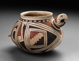 Mogollon-Papageienschale, Tardio-Periode, 1300-50 von Mexican School