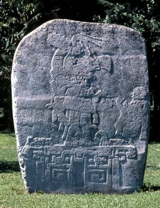 Stela, aus El Meson, Spätpräklassische Periode