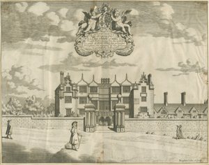 Keele Hall: Kupferstich, undatiert [1653-1686]