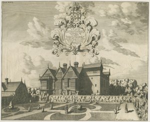 Madeley Herrenhaus: Gravur, nd [um 1686] (Druck)