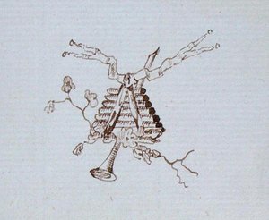 Zeichnung aus Michael Faradays Sammelalbum von Michael Faraday