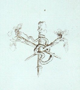 Zeichnung aus Michael Faradays Sammelalbum von Michael Faraday