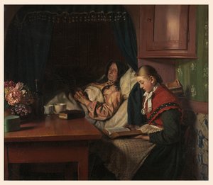 Am Krankenbett der Großmutter