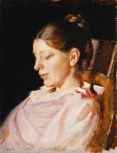 Porträt von Anna Ancher, der Frau des Künstlers