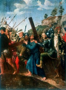 Jesus auf dem Weg nach Golgatha von Michael Sittow